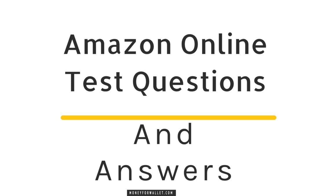 Amazon Online Test Questions