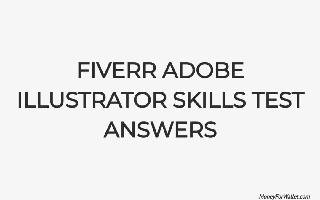 Fiverr Adobe Illustrator Skills